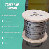 50m Stainless Steel Wire Rope Cable 5mm 316 A4 7x7 Balustrade Fence