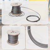 50m Stainless Steel Wire Rope Cable 5mm 316 A4 7x7 Balustrade Fence - Low Angle