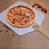 Pizza Peel Paddle w/ Foldable Handle for Baking Oven & Grill Aluminium - Front View