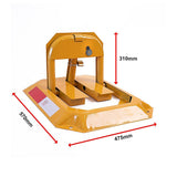 Parking Space Lock Folding Barrier Bollard - Close-Up Angle