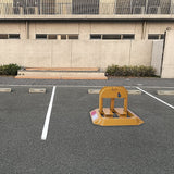 Parking Space Lock Folding Barrier Bollard - Side View