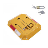 Parking Space Lock Folding Barrier Bollard - Rear View