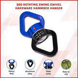 360 Rotating Swing Swivel Hardware Hammock Hanger - Side View