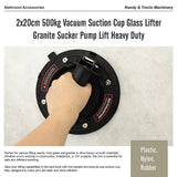 2x20cm 500kg Vacuum Suction Cup Glass Lifter Granite Sucker Pump Lift Heavy Duty - Extra Image