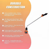 Garden Hose Lance Spray Long Reach 90cm Multi-Gun Hanging - Extra Image