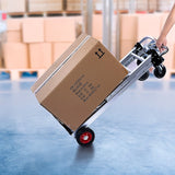 Hand Truck 2 in 1 Folding Dolly Cart 180kg Capacity Heavy Duty Aluminium - Front View