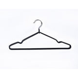 100x Metal Clothes Hangers Non Anti Slip Rubber Coated Wire Suit Coat Hanger