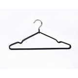 100x Metal Clothes Hangers Non Anti Slip Rubber Coated Wire Suit Coat Hanger - 45-Degree Angle