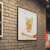 A2 LED Slim Advertising Lightbox Sign Wall-Mounted Poster Board Menu Frame - Rear View