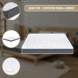 Palermo Single 25cm Gel Memory Foam Mattress - Dual-Layered - CertiPUR-US Certified - Extra Image