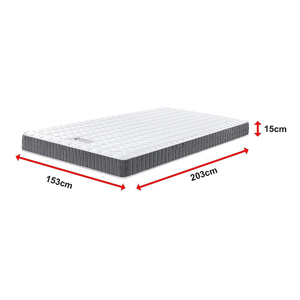 Palermo Single 25cm Gel Memory Foam Mattress - Dual-Layered - CertiPUR-US Certified