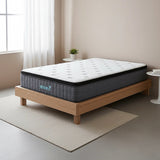 Single Euro Top Pocket Spring Mattress  Motion Isolation Comfort with CertiPUR-US® Certified Foam Layers - Front View
