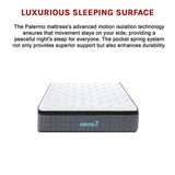 King Single Euro Top Pocket Spring Mattress – Motion Isolation Comfort with CertiPUR-US® Certified Foam Layers