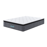 Double Euro Top Pocket Spring Mattress Motion Isolation Comfort with CertiPUR-US Certified Foam Layers