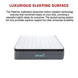 Queen Euro Top Pocket Spring Mattress – Motion Isolation Comfort with CertiPUR-US® Certified Foam Layers - Extra Image