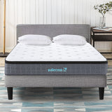 Mattress Double Euro Top Pocket Spring Motion Isolation CertiPUR-US Certified - Front View