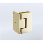 90 Degree Brass Glass Shower Door L-Hinge in Gold