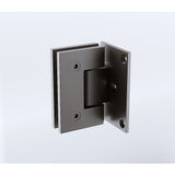 90 Degree Stainless steel Glass Shower Door L-Hinge in Gunmetal
