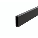 Frameless Glass Sliding Shower Door Hardware Rail Set Black