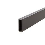 Frameless Glass Sliding Door Shower Screen Rail in Gunmetal - Front View