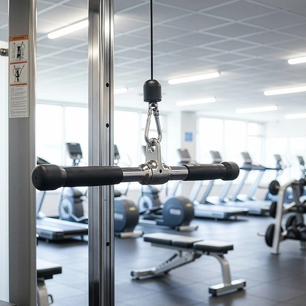 Revolving Straight Bar Gym Cable Attachment