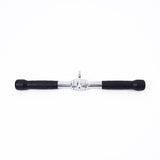 Revolving Straight Bar Gym Cable Attachment - Front View