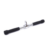 Revolving Straight Bar Gym Cable Attachment - Side View