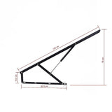 120cm Pneumatic Sofa Bed Lift Up Mechanism Kit - Low Angle