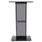 120cm Acrylic Podium Stand Black