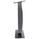 120cm Acrylic Podium Stand Black - Side View