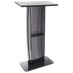 120cm Acrylic Podium Stand Black