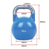 12kg Pro-Grade Steel Kettlebell Heavy Duty Strength Training