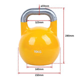 16KG Pro-Grade Steel KettleBell - Side View