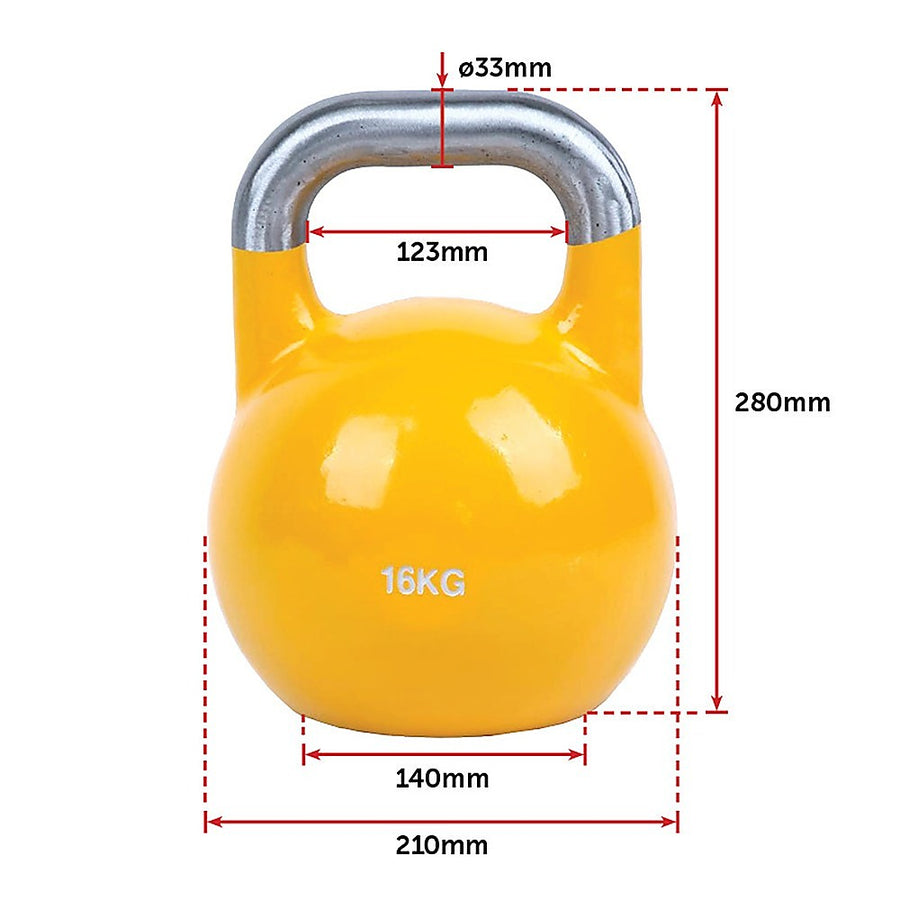 16kg Pro-Grade Steel Kettlebell – Heavy Duty Strength Training