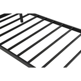 Single Daybed Metal Frame Sofa Premium Black Day Bed Steel Support - Top-Down View