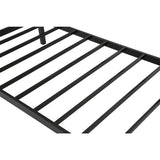 Single Daybed Metal Frame Sofa Premium Black Day Bed Steel Support - Close-Up Angle
