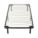 Single Metal Bed Frame - Top-Down View