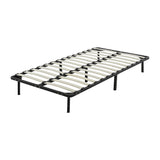 King Single Metal Bed Frame - Top-Down View