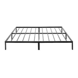 King Full Metal Bed Frame Base ? Sturdy Steel Bed Base for Australian Mattress - Side View