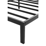King Metal Bed Frame Full Steel Heavy Duty - Rear View