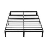 Queen Full Metal Bed Frame Base ? Sturdy Steel Bed Base for Australian Mattress - Front View