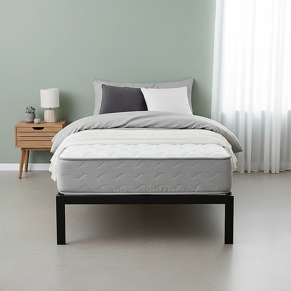 Single Full Metal Bed Frame Base ? Sturdy Steel Bed Base for Australian Mattress