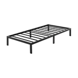 Single Full Metal Bed Frame Base – Sturdy Steel Bed Base for Australian Mattress - Rear View