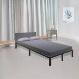 King Single Full Metal Bed Frame Base – Sturdy Steel Bed Base for Australian Mattress - Side View