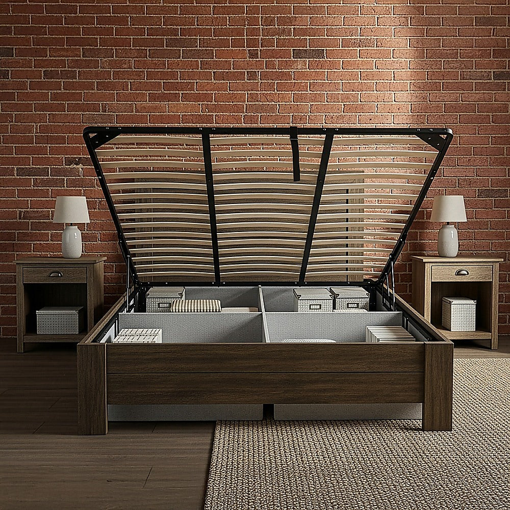 King Gas Lift Bed Mechanism with Frame – Storage Platform & Sofa Bed Kit