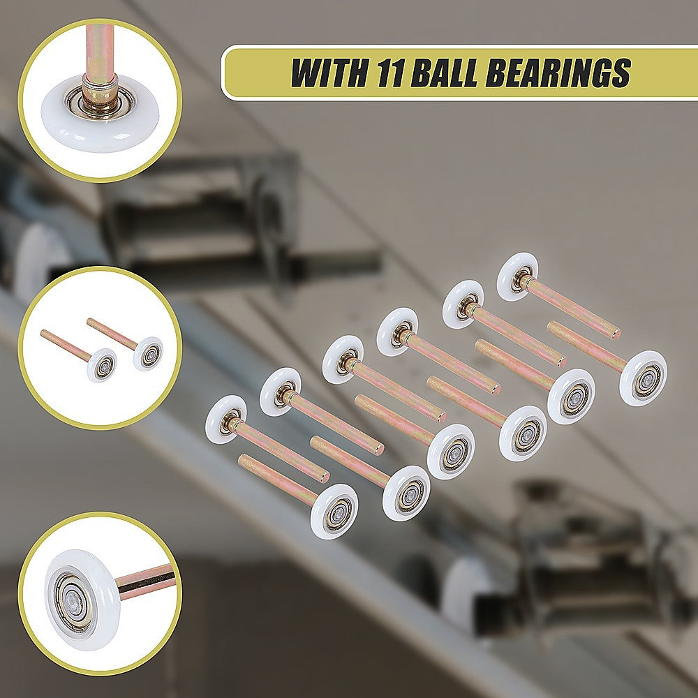Garage Door Roller / Wheel / Heavy-duty 11 Ball Bearing 12 Pack