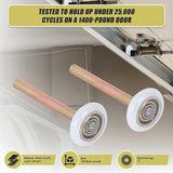 Garage Door Roller / Wheel / Heavy-duty 11 Ball Bearing 12 Pack - Extra Image