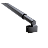 Glass Shower Screen Round Stabilising Pole in Black