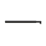 Glass Shower Screen Square Stabilising Pole in Black - Side View