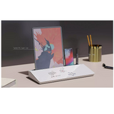 Glass Desktop Buddy Whiteboard Office Writing Desk - 45-Degree Angle